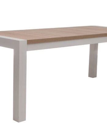 Sonoma Oak Extendable Dining Table with White Frame 140/200cm