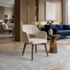 Stockholm Customisable Upholstered Armchair – Designer Cross-Base Quality