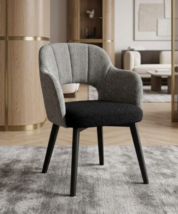 Stockholm Customisable Upholstered Armchair – Designer Cross-Base Quality
