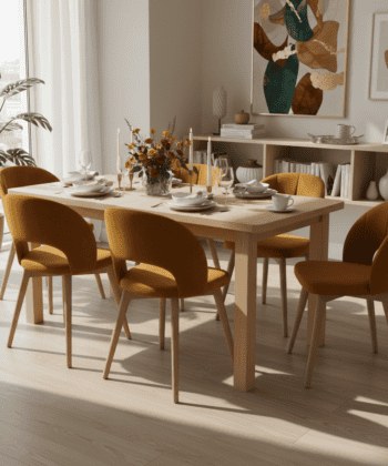 The Aaron Modern Rectangular Extendable Dining Table 180X70CM