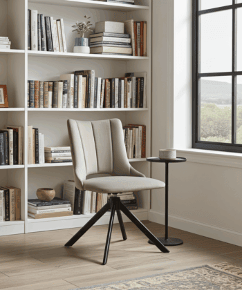 The Alex Modern Velvet Swivel Armchair