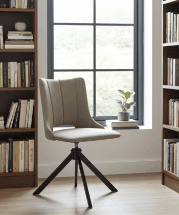 The Alex Modern Velvet Swivel Armchair
