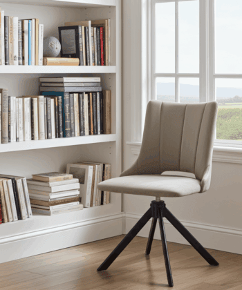 The Alex Modern Velvet Swivel Armchair