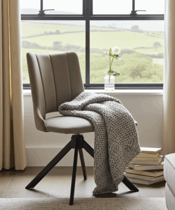 The Alex Modern Velvet Swivel Armchair