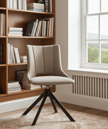 The Alex Modern Velvet Swivel Armchair