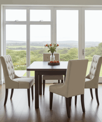 The Ashton Modern Extendable Dining Table in Walnut 160 x 90 cm to 200cm
