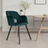 The Aurora Velvet Armchair with Minimalist Design Philosophy