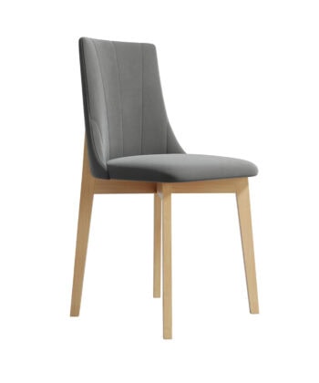 The Luna Modern Fabric Dining Chair in Dusty Rose