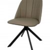 The Maja Modern Swivel Dining Chair with Channel Back
