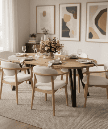 The Marco Modern Extendable Black Round Dining Table 100 to 180CM