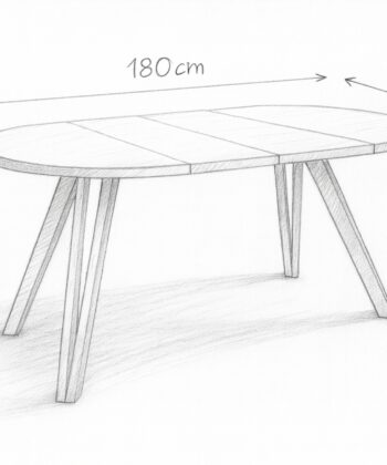 The Marco Modern Extendable Black Round Dining Table 100 to 180CM