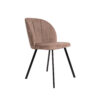 The Marco Modern Upholstered Bucket Chair with Metal Legs
