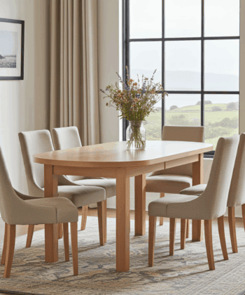 The Milano Extendable Dining Table in Solid Beech Wood