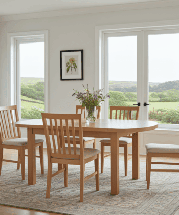 The Milano Extendable Dining Table in Solid Beech Wood