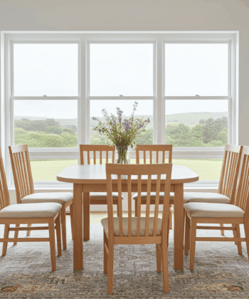 The Milano Extendable Dining Table in Solid Beech Wood