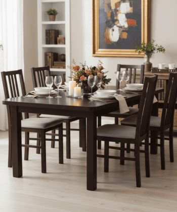 The Ashton Modern Extendable Dining Table in Walnut 160 x 90 cm to 200cm