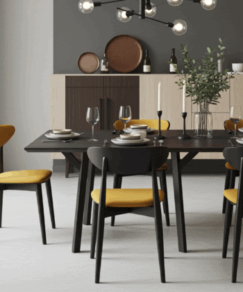 The Ronan Mid-Century Upholstered Dining Chair