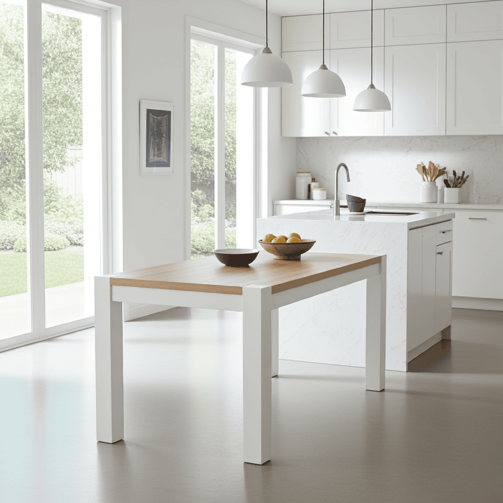 The Rowan Grande Two-Tone Extendable Dining Table