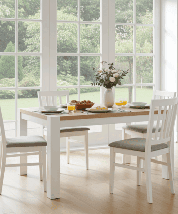 The Rowan Grande Two-Tone Extendable Dining Table