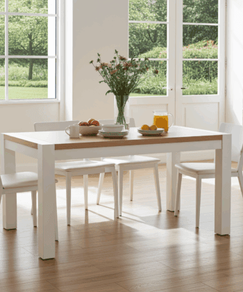 The Rowan Grande Two-Tone Extendable Dining Table
