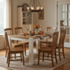 The Rowan Grande Two-Tone Extendable Dining Table