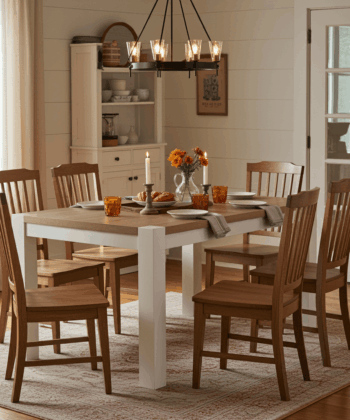 The Rowan Grande Two-Tone Extendable Dining Table