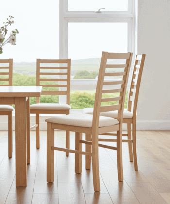 The Shannon Classic Ladder-Back Dining Chair in Lefkas Oak