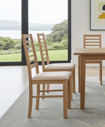 The Shannon Classic Ladder-Back Dining Chair in Lefkas Oak