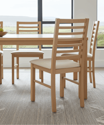 The Shannon Classic Ladder-Back Dining Chair in Lefkas Oak