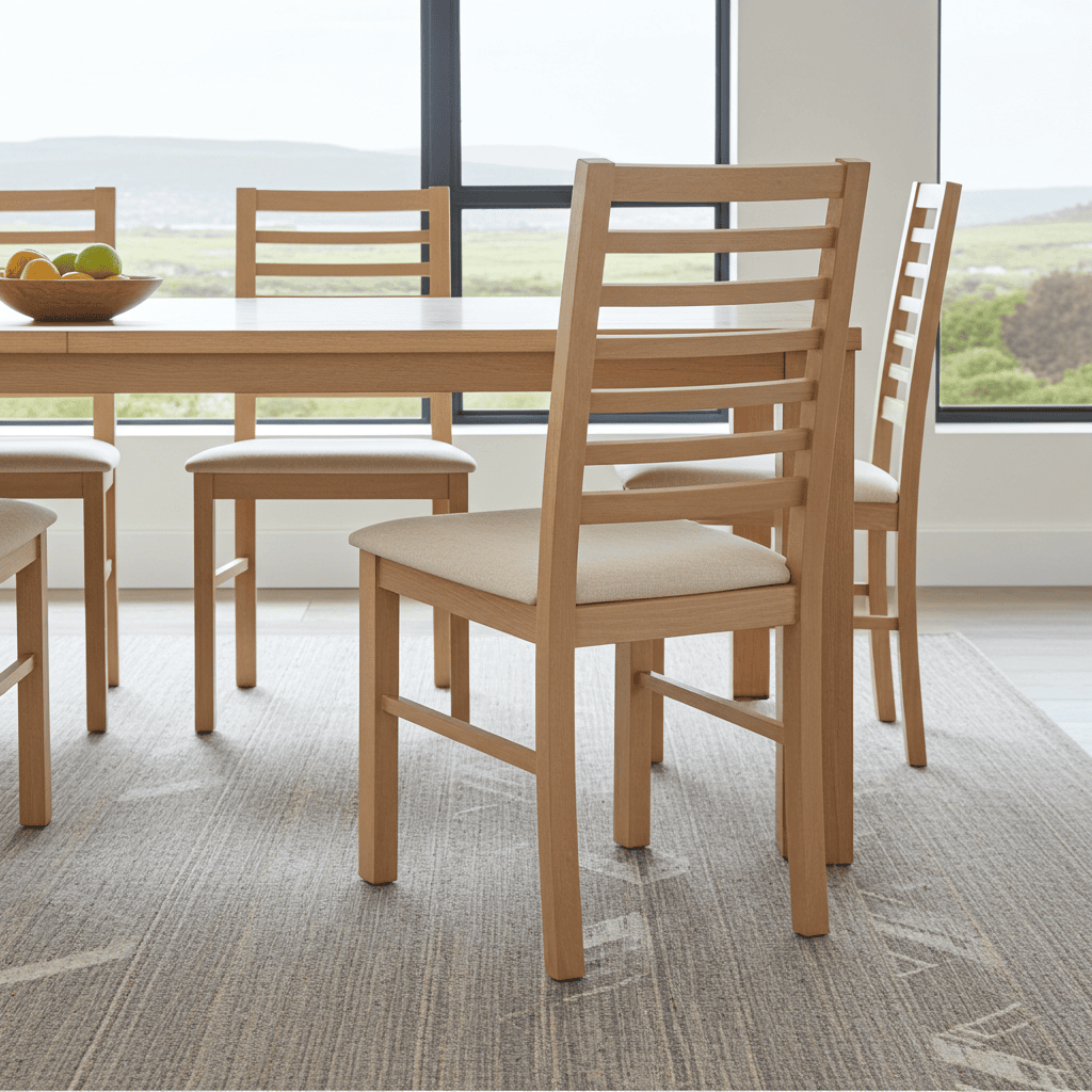 The Shannon Classic Ladder-Back Dining Chair in Lefkas Oak