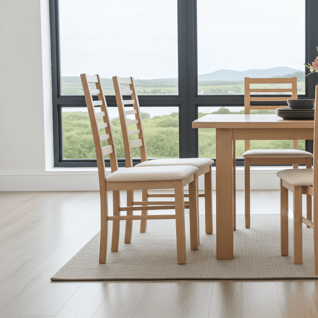 The Shannon Classic Ladder-Back Dining Chair in Lefkas Oak