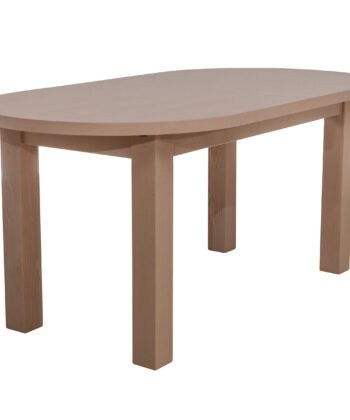 The Sienna Modern Extendable Oval Dining Table in White