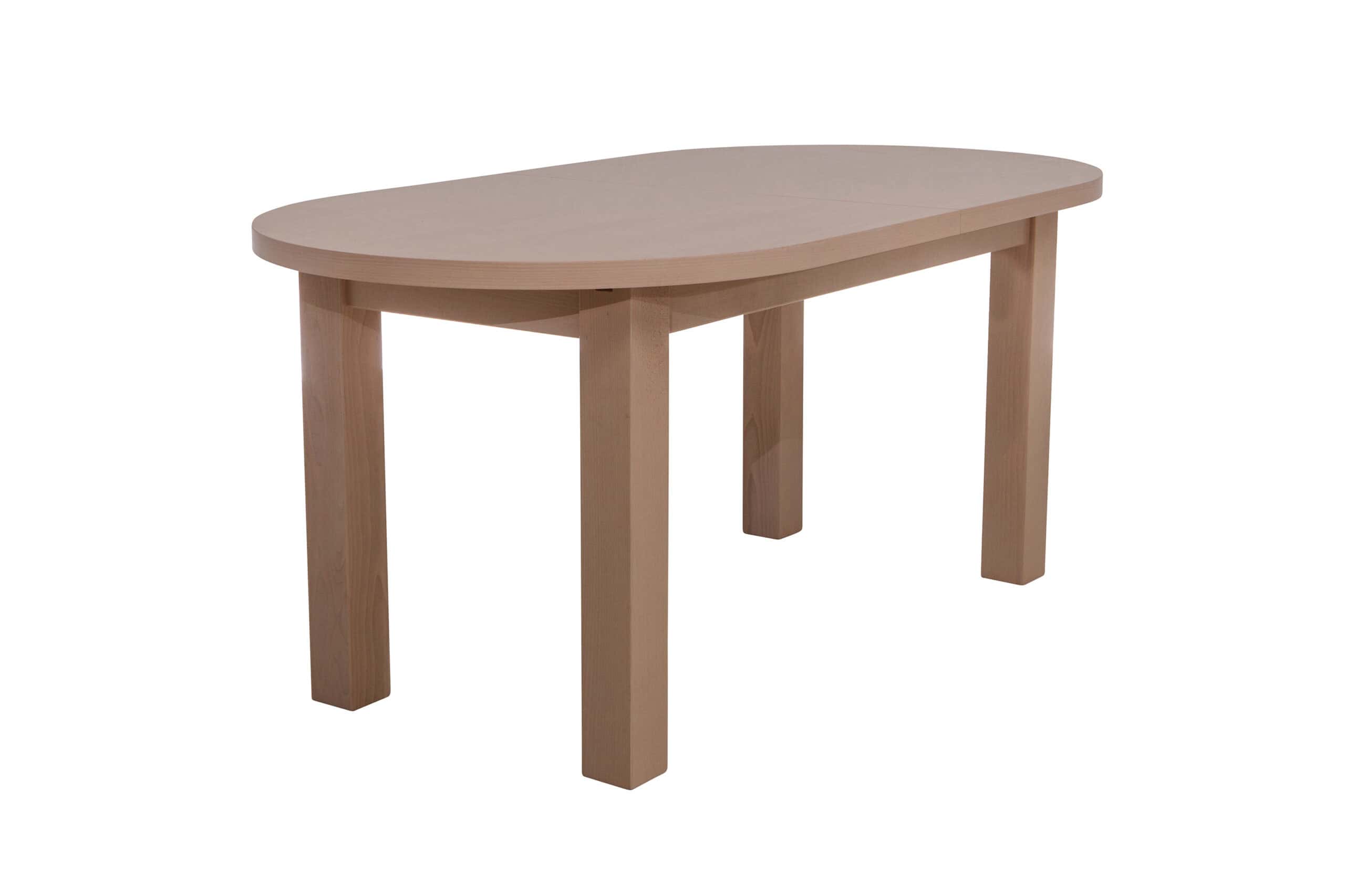 The Sienna Modern Extendable Oval Dining Table in White
