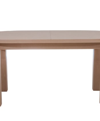 The Sienna Modern Extendable Oval Dining Table in White