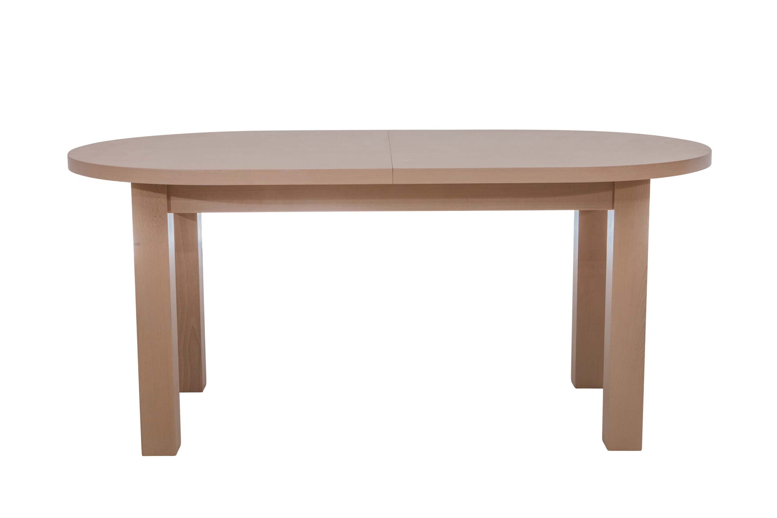 The Sienna Modern Extendable Oval Dining Table in White