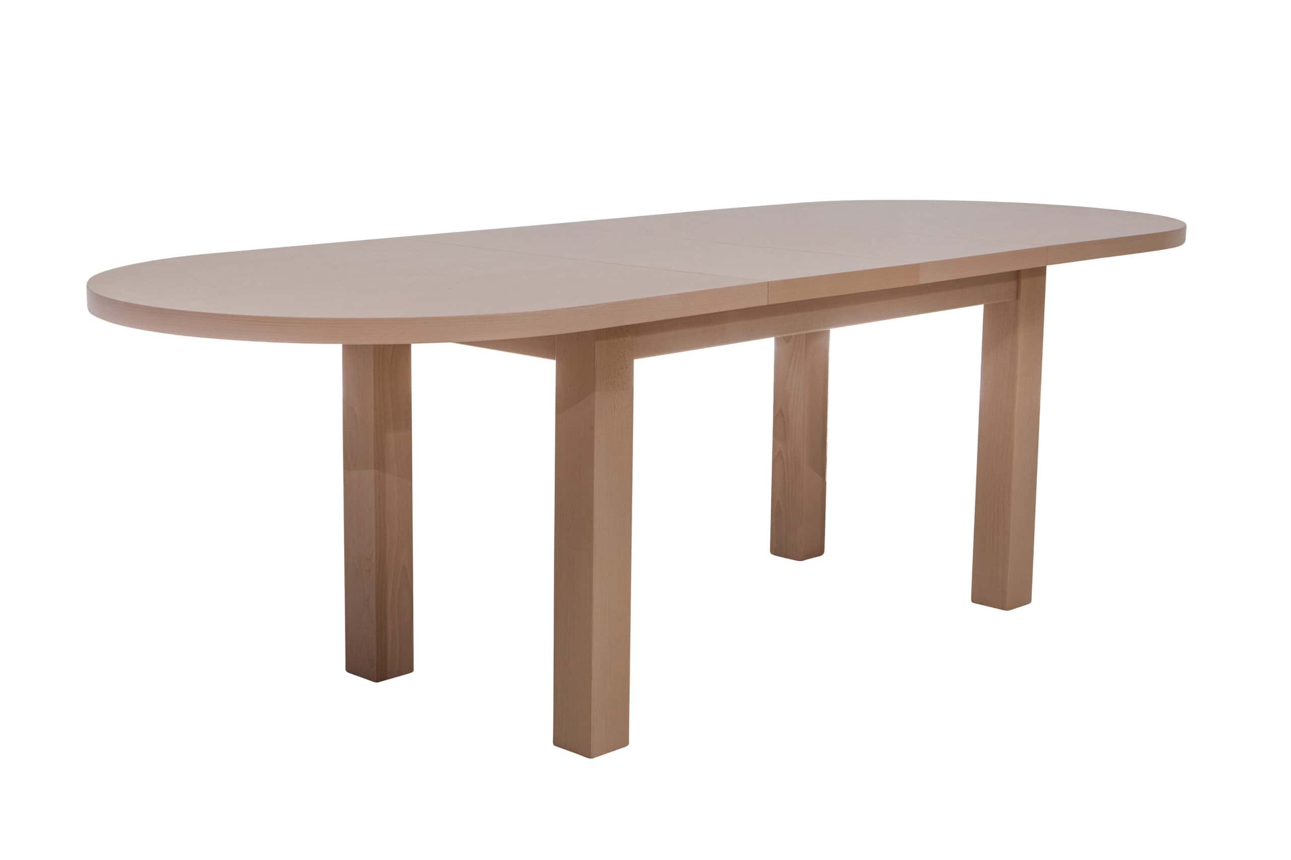 The Sienna Modern Extendable Oval Dining Table in White