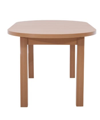 The Sienna Modern Extendable Oval Dining Table in White