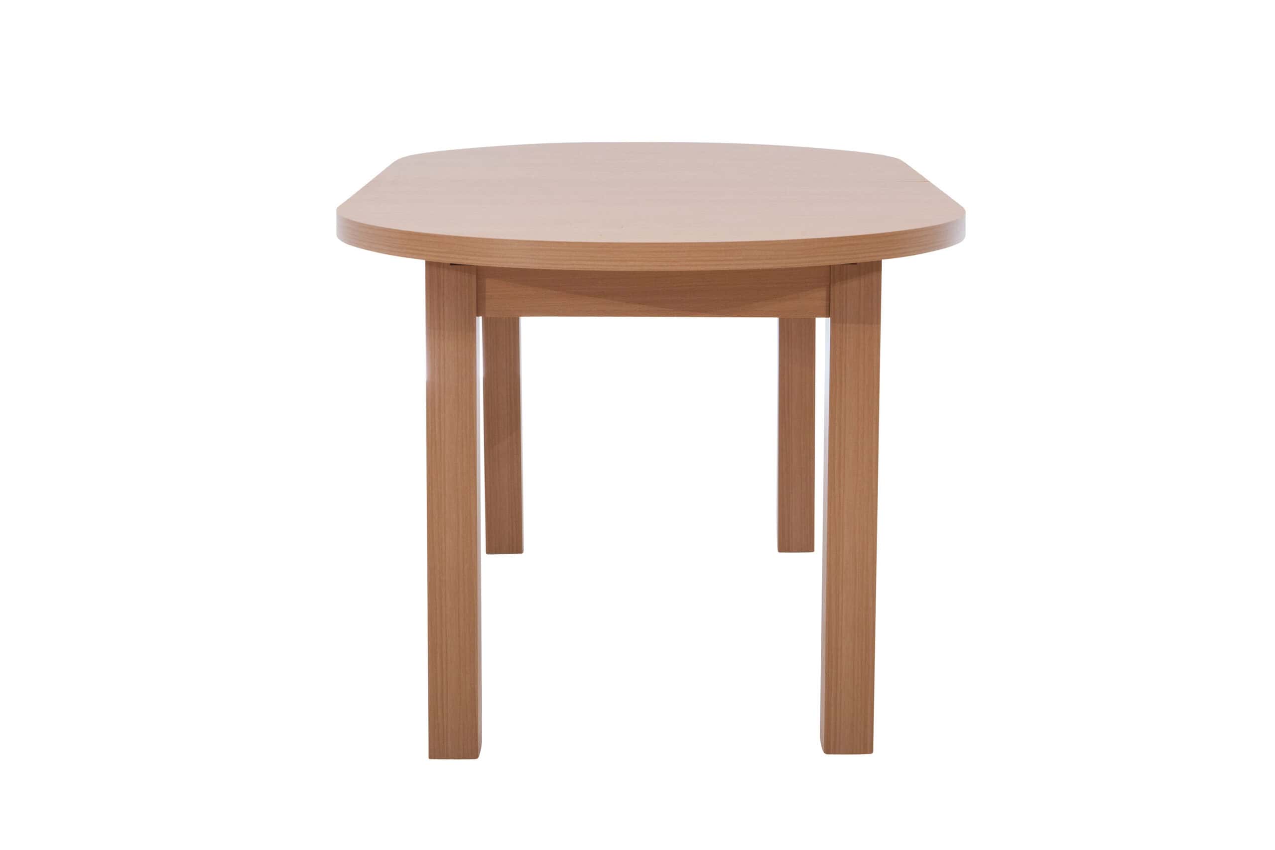 The Sienna Modern Extendable Oval Dining Table in White