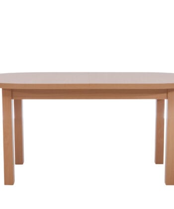 The Sienna Modern Extendable Oval Dining Table in White