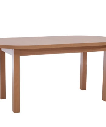 The Sienna Modern Extendable Oval Dining Table in White