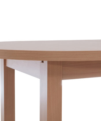 The Sienna Modern Extendable Oval Dining Table in White