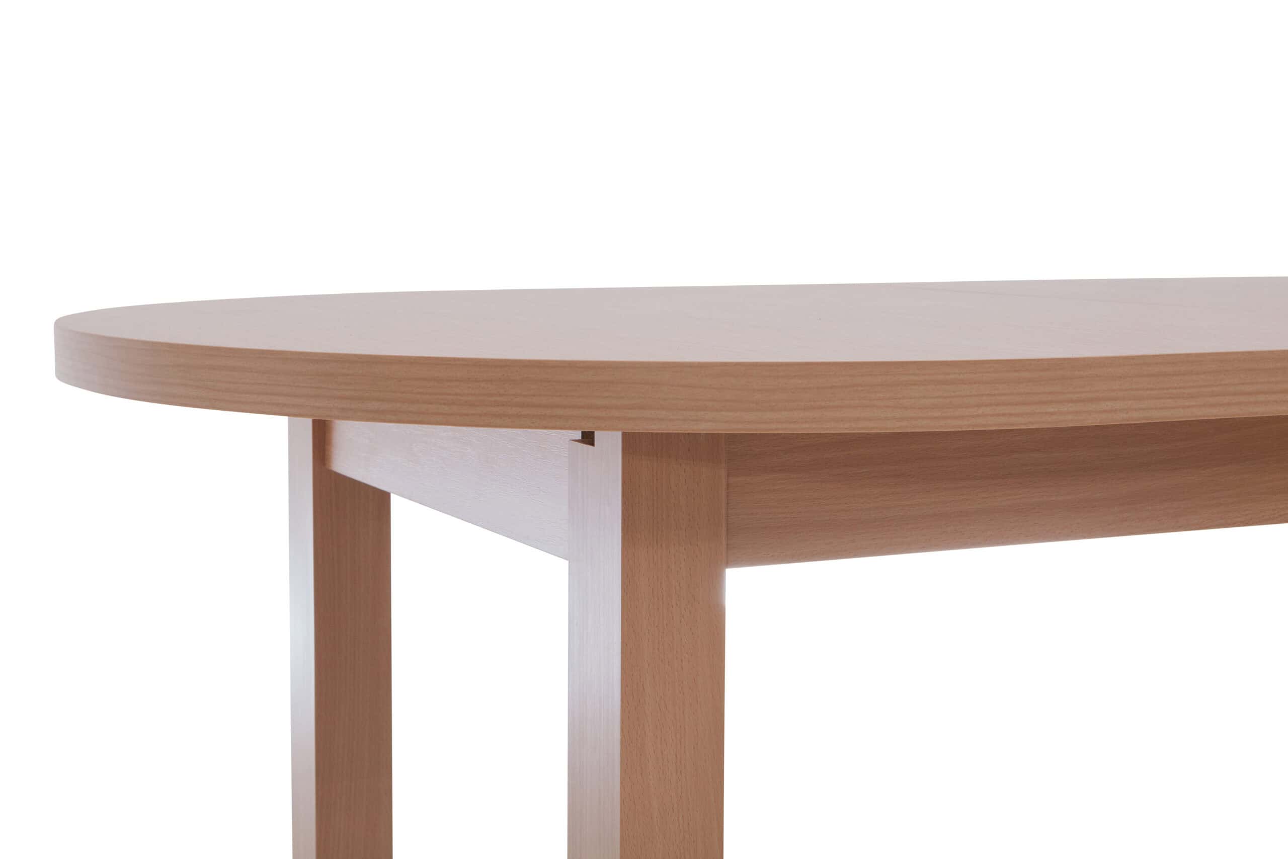 The Sienna Modern Extendable Oval Dining Table in White