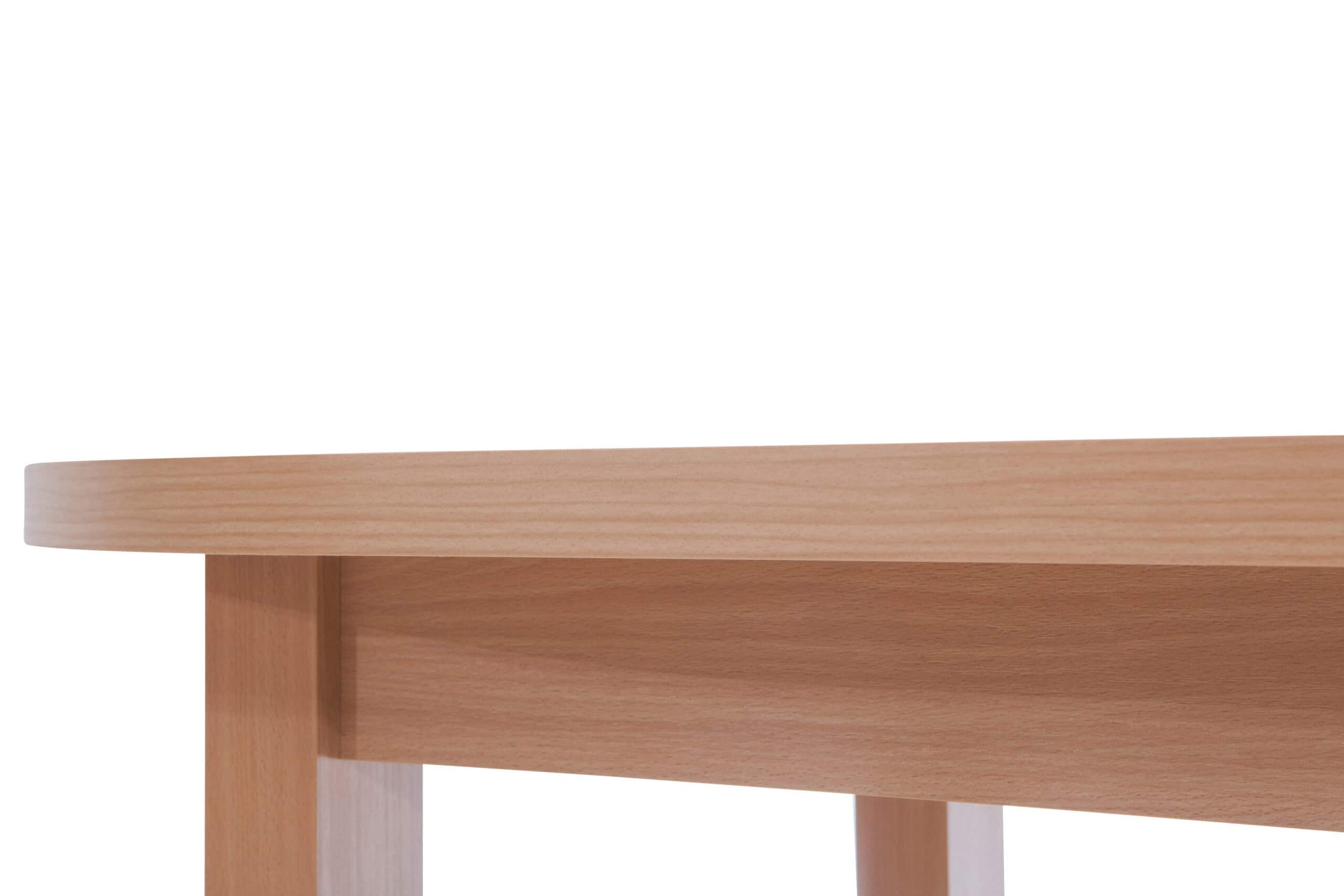 The Sienna Modern Extendable Oval Dining Table in White