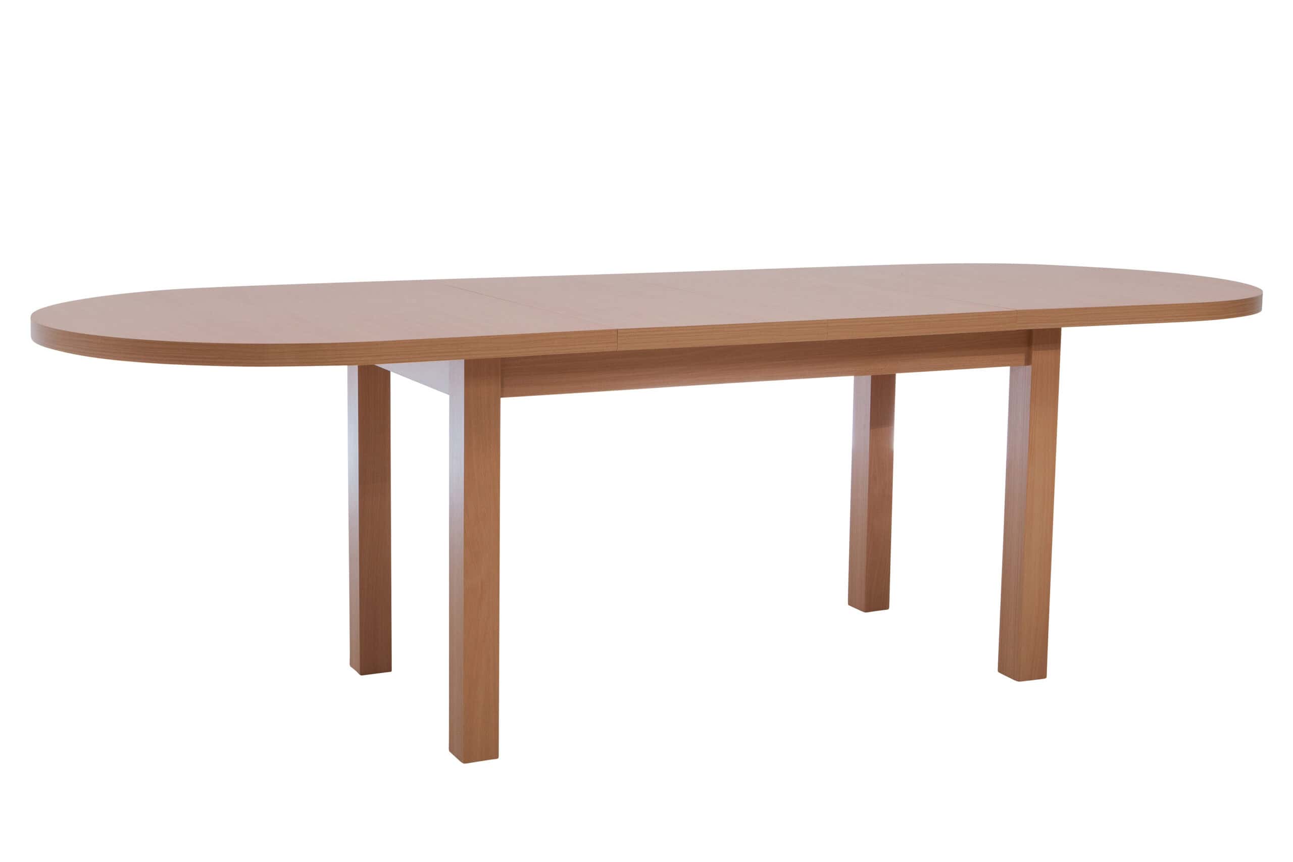 The Sienna Modern Extendable Oval Dining Table in White
