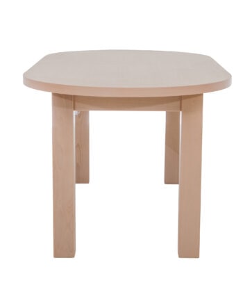 The Sienna Modern Extendable Oval Dining Table in White
