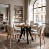 Urban Loft Round Extendable Dining Table Laminate 140cm