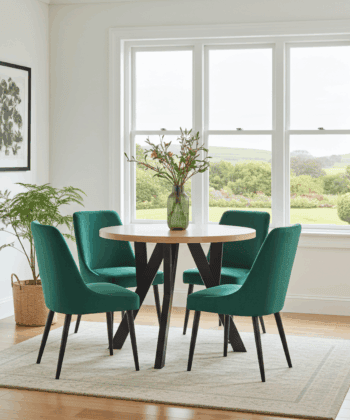 Urban Loft Round Extendable Dining Table Laminate 140cm