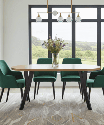 Urban Loft Round Extendable Dining Table Laminate 140cm