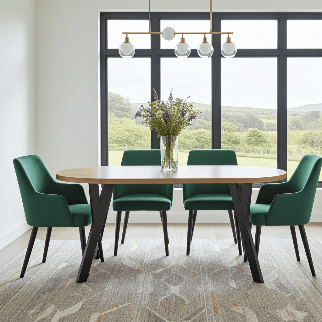 Urban Loft Round Extendable Dining Table Laminate 140cm