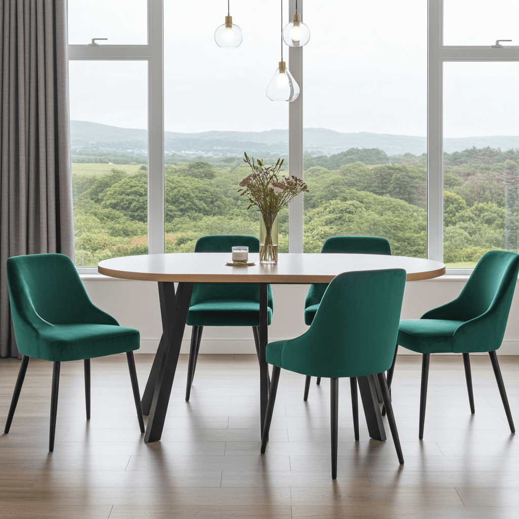 Urban Loft Round Extendable Dining Table Laminate 140cm